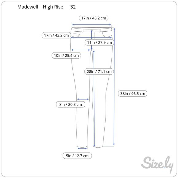 Madewell Jeans 32 Womens High Rise Skinny Leg Distressed Raw Hem Casual - Picture 2 of 9